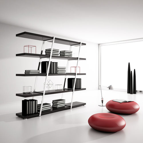 Livreiro contemporâneo - PISA - MASIS - em madeira / em madeira laqueada
