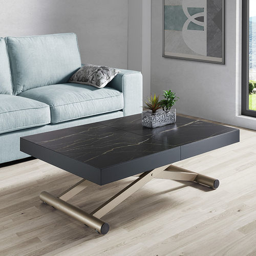 Mesa de centro contemporânea - ACTIVA+ - Indesan - em madeira / em cerâmica / em laminado melamínico