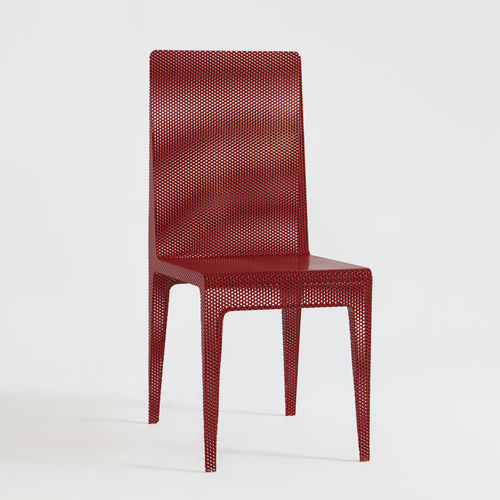 Cadeira contemporânea - VENTO - R&J Luxe Furniture - para ambiente interno / em chapa perfurada / da linha residencial