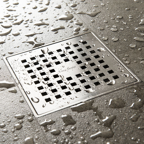 Ralo de chuveiro em aço inoxidável escovado - AQUA PLUS QUATTRO - ESS Easy Drain