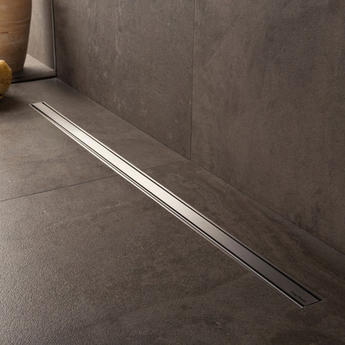 Ralo linear de chuveiro em aço inoxidável escovado - XS-Z1M-M-500 / XS-ROH-500 - ESS Easy Drain - de alta resistência