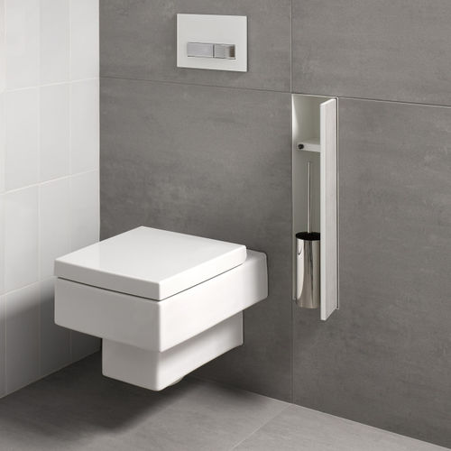 Porta-escova de banheiro em aço inoxidável - TCL-8-C - ESS Easy Drain - de embutir / para hotel