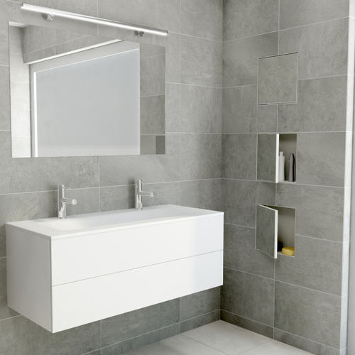 Nicho de parede em aço inoxidável - BOXT-C-15X15X14 - ESS Easy Drain - quadrado / para banheiro