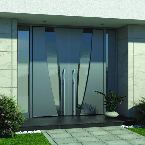 Porta de entrada - Premium 0170CC - Pirnar - em alumínio / de abrir / contemporânea