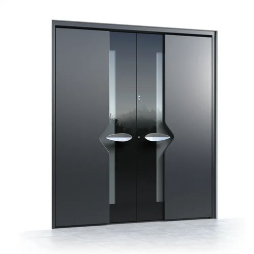 Porta de entrada - Ultimum Multilevel 530 GLASS - Pirnar - em alumínio / em vidro temperado / de abrir