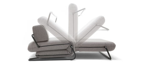 Sofá-cama - 164 - freistil - contemporâneo / em tecido / cinza