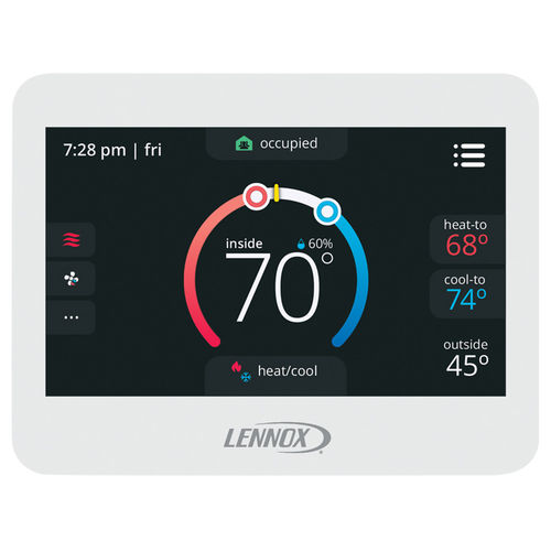 Termostato eletrônico - COMFORTSENSE® 8500  - Lennox - programável / para sistema de ventilação / de parede