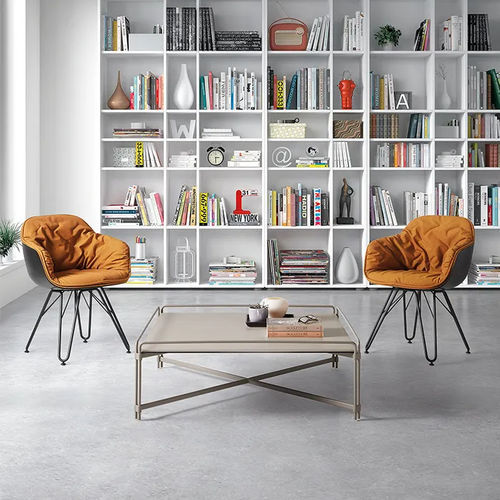 Cadeira contemporânea - LAP 4052 - DRESSY - para ambiente interno / em tecido / com base metálica