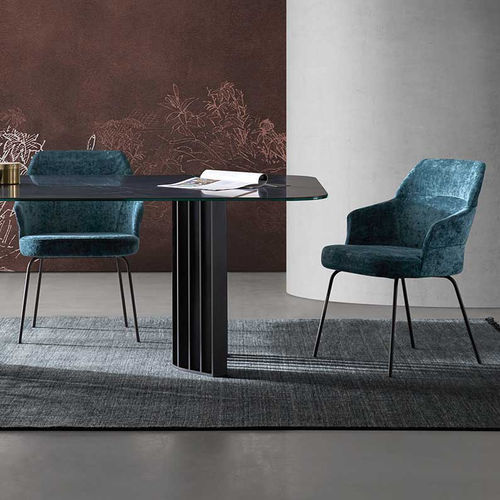 Cadeira contemporânea - NUBO 4100 - DRESSY - para ambiente interno / em tecido / com base metálica
