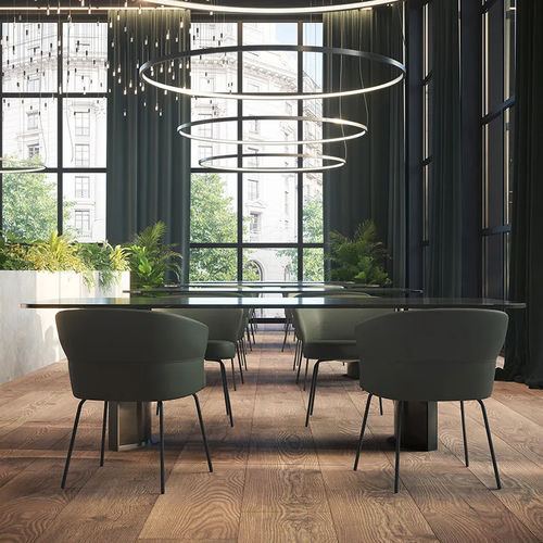 Cadeira contemporânea - NUBO 4105 - DRESSY - para ambiente interno / em tecido / em couro