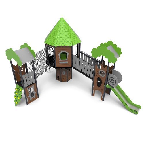 Estrutura lúdica para parque infantil - DND-10 - Free Kids s.c. - metálica / em PEHD / modular