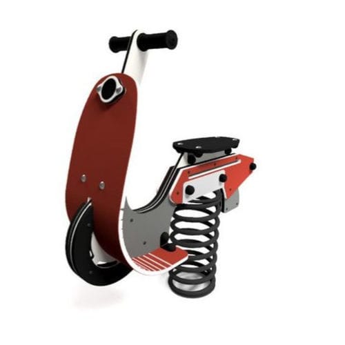 Gangorra de mola em PEAD - SCOOTER   - Free Kids s.c. - em HPL / meio de transporte / monolugar