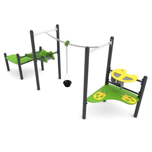 Estrutura lúdica para parque infantil - QUICKSAND 4    - Free Kids s.c. - metálica / modular