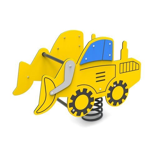 Gangorra de mola em compensado - BULLDOZER   - Free Kids s.c. - meio de transporte / monolugar