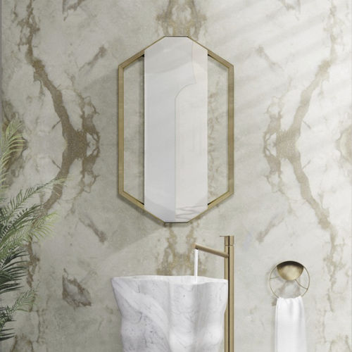 Painel decorativo de parede - CRISTAL LARZAC SURFACE - Maison Valentina - para banheiro / em alumínio / com motivos impressos