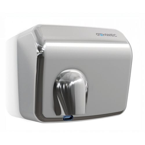 Secador de mãos automático - GW01 25 04 02 - genwec - de parede / em aço inoxidável polido / para banheiro