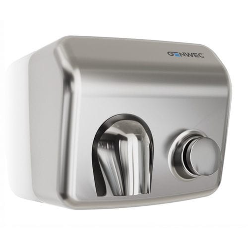 Secador de mãos manual - GW01 26 04 01 - genwec - de parede / em inox escovado