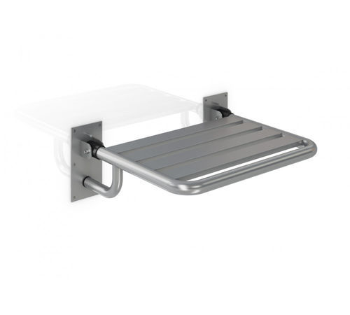 Assento de banho rebatível - GW11 23 04 01 - genwec - de parede / em aço inox 304 / da linha residencial