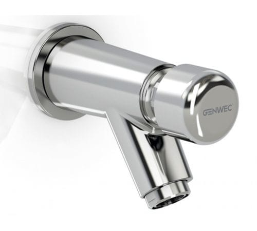 Torneira simples para lavatório - GW13 03 06 02 - genwec - de parede / temporizada / metálica