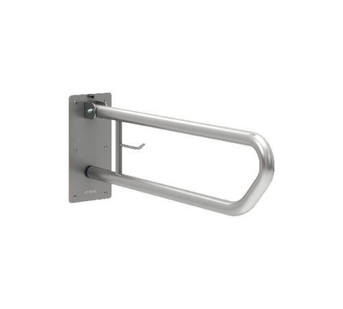 Barra de apoio de aço - GW11 73 04 01 - genwec - em inox escovado / reta / de parede