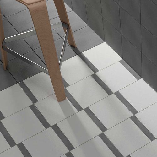 Placas de revestimento em grés porcelanato - Cement Band decor - WOW Design EU - fosca / para ambiente interno / para ambiente externo