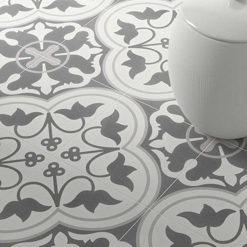 Placas de revestimento em grés porcelanato - Cement Tradition Decor 1 - WOW Design EU - fosca / para ambiente interno / para ambiente externo