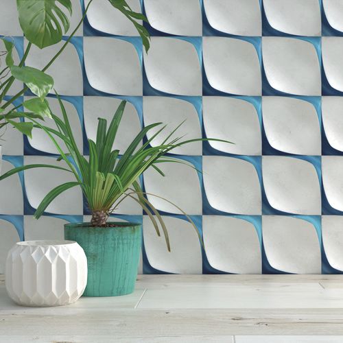 Placas de revestimento em cerâmica - Leaf Wall Decor - WOW Design EU - polida / para ambiente interno / de parede