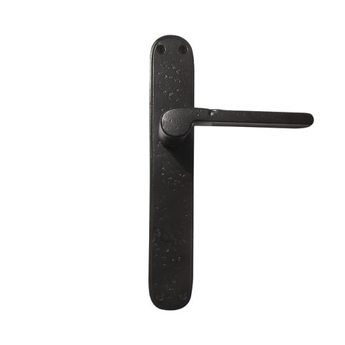 Maçaneta para porta - PH1928 /P40  - Dauby - em ferro envelhecido / em metal bruto / em bronze branco