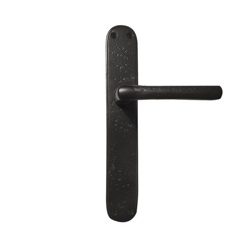 Maçaneta para porta - PH1920 /P40  - Dauby - em ferro envelhecido / em metal bruto / em bronze branco