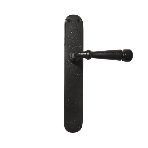 Maçaneta para porta - PH1830 /P40  - Dauby - em ferro envelhecido / em metal bruto / em bronze branco