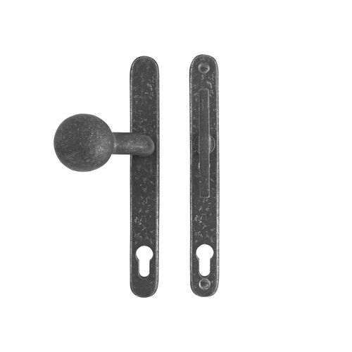 Maçaneta para porta - TOP + PH2017″T” - Dauby - em ferro envelhecido / em metal bruto / em bronze bruto