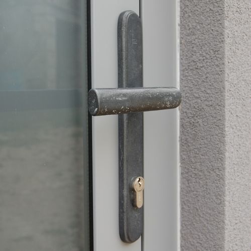 Maçaneta para porta - SECURITY TOP + PH1930  - Dauby - em ferro envelhecido / em metal bruto / em bronze bruto