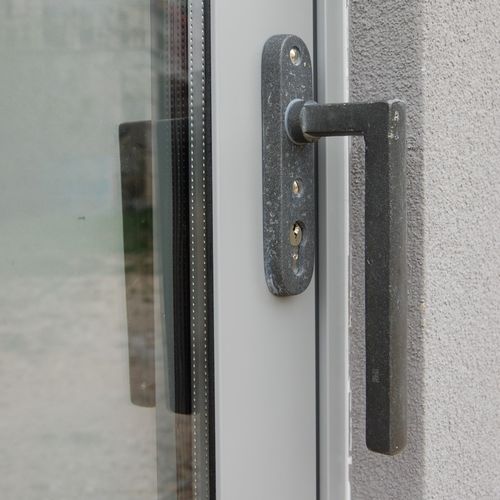 Maçaneta para porta de correr - PSLD PZ - Dauby - em ferro envelhecido / em metal bruto / em bronze bruto