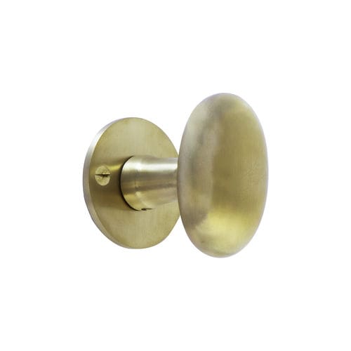 Puxador de porta tipo botão clássico - COH1020/50F - Dauby - em latão escovado