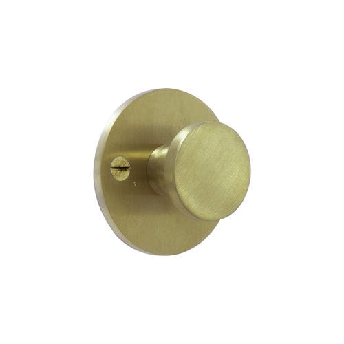 Cabide de parede contemporâneo - CITH610  - Dauby - em latão escovado / individual / para banheiro
