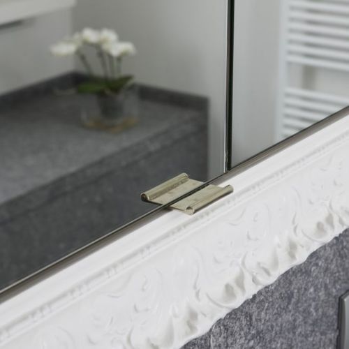 Puxador de móvel em ferro envelhecido - PMSP-32/50  - Dauby - em metal bruto / em bronze bruto / em bronze branco