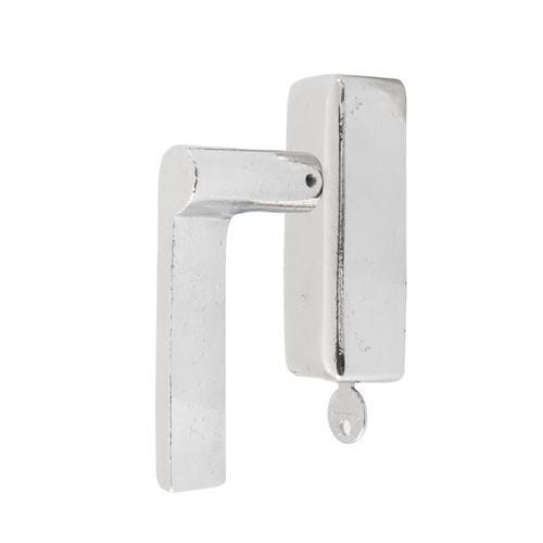 Maçaneta para janela - PH1928/ DKS - Dauby - em ferro envelhecido / em metal bruto / em bronze branco