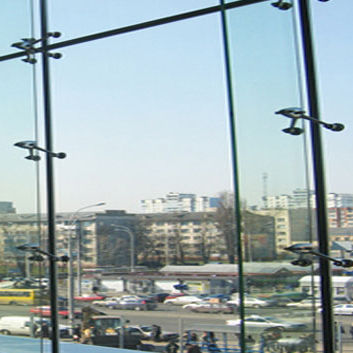 Painel de vidro duplo - SPIDER - Usluga Glass - transparente / para fachada