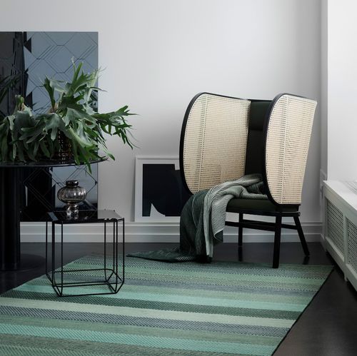 Tapete contemporâneo - VERONICA - Fabula living - listrado / em algodão / em lã da Nova Zelândia