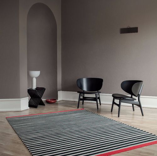 Tapete contemporâneo - ROSEMARY - Fabula living - listrado / em algodão / em lã da Nova Zelândia