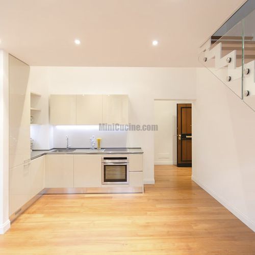Cozinha contemporânea - CUCINA SU MISURA - MiniCucine.com - em madeira laqueada / em L / com pegas