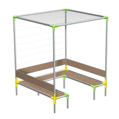 Banco para espaço público contemporâneo - KAGP102  - Kreal - em madeira / em alumínio / com encosto