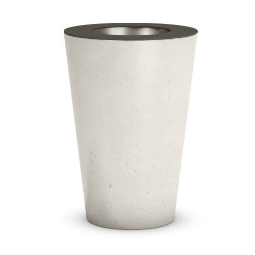 Lixeira pública - SMOOTH - THE ITALIAN LAB SRL - em chapa de aço / em concreto / contemporânea
