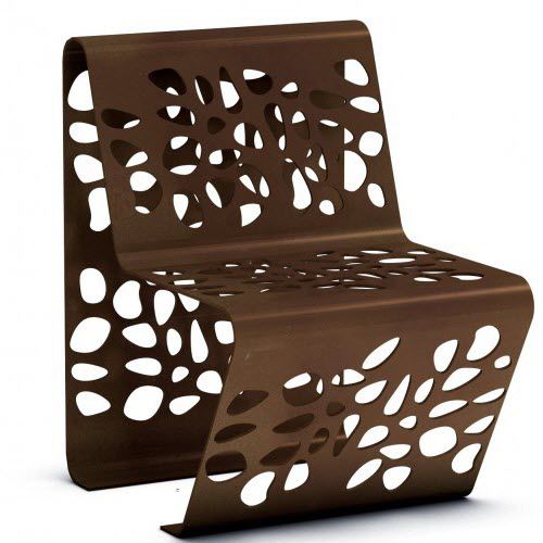 Cadeira contemporânea - SOFA CLAPS - THE ITALIAN LAB SRL - para ambiente externo / em aço galvanizado / em chapa de aço