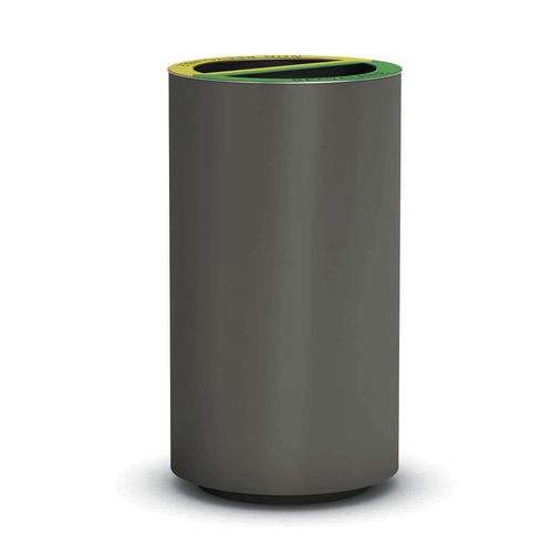 Lixeira pública - RECYBIN 2 - THE ITALIAN LAB SRL - de coleta seletiva / em aço revestido a pó / sem tampa