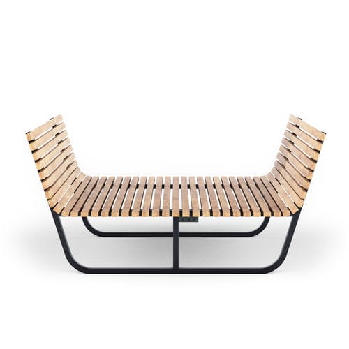 Espreguiçadeira contemporânea - URBAN RELAX L / URBAN RELAX M - THE ITALIAN LAB SRL - em aço galvanizado / em madeira / para espaço público