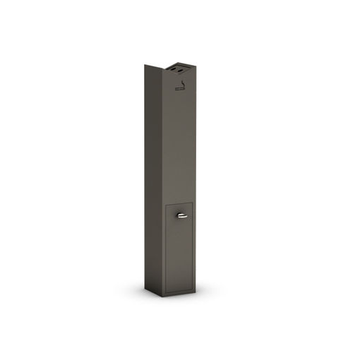 Cinzeiro de pé - COLUMN - THE ITALIAN LAB SRL - em aço galvanizado / para ambiente externo / para espaço público
