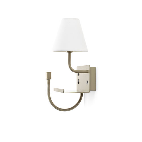 Arandela contemporânea - GINGER : AP-1399 - Artinox - para ambiente interno / em latão / em tecido