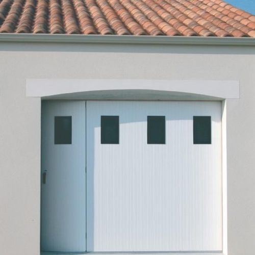 Portão de correr para garagem - Classique & Intemporel - GYT - em alumínio / em PVC / automático
