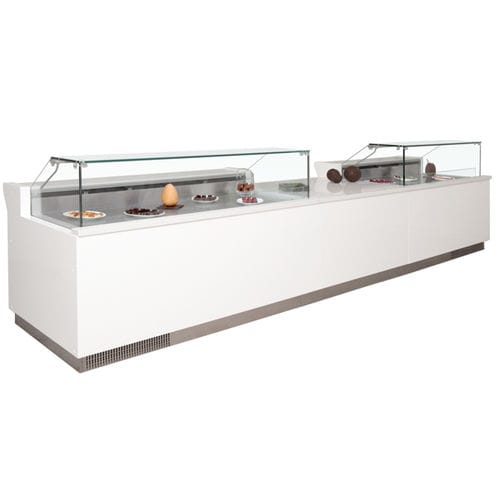 Vitrina refrigerada tipo balcão - ARGOS - Jimo Cooling Technology - para confeitaria / com iluminação